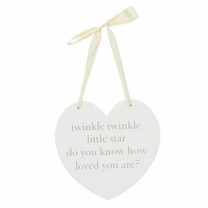 Ophanghart babykamer "twinkle twinkle"