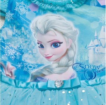 Frozen Elsa kinderjurk mt. 8-9