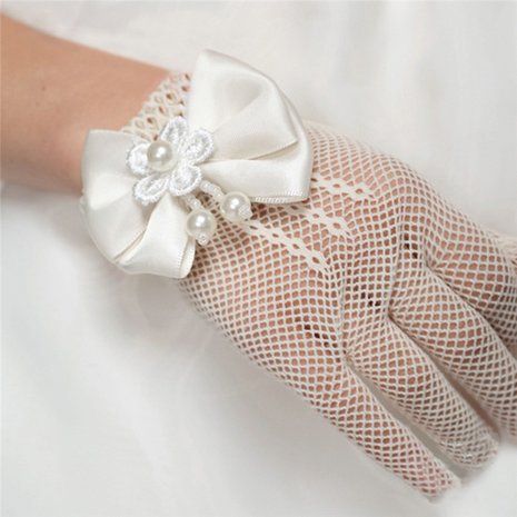 Handschoenen visnet bruidsmeisje/communie 